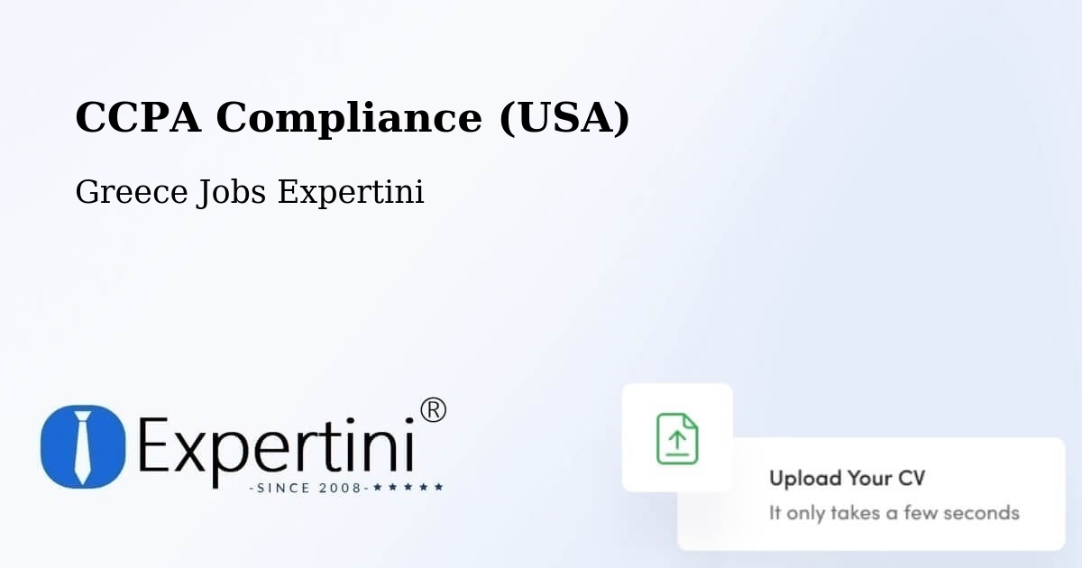 CCPA Privacy Rights & Compliance Notice – Artesianó - Greece Jobs Expertini